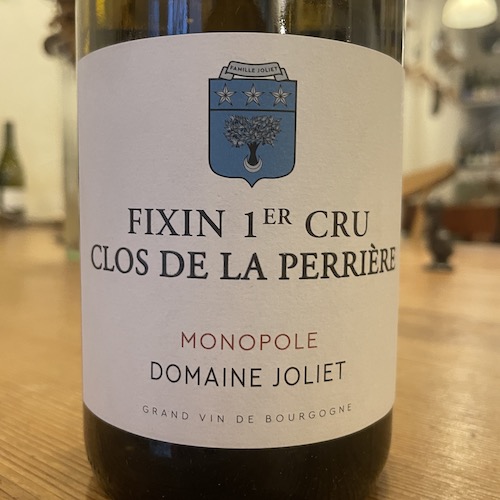 Domaine Joliet Fixin 1er Cru Clos de la Perriere Monopole 2022 ジョリエ フィサン プルミエクリュ クロ・ド・ラ・ペリエール モノポール